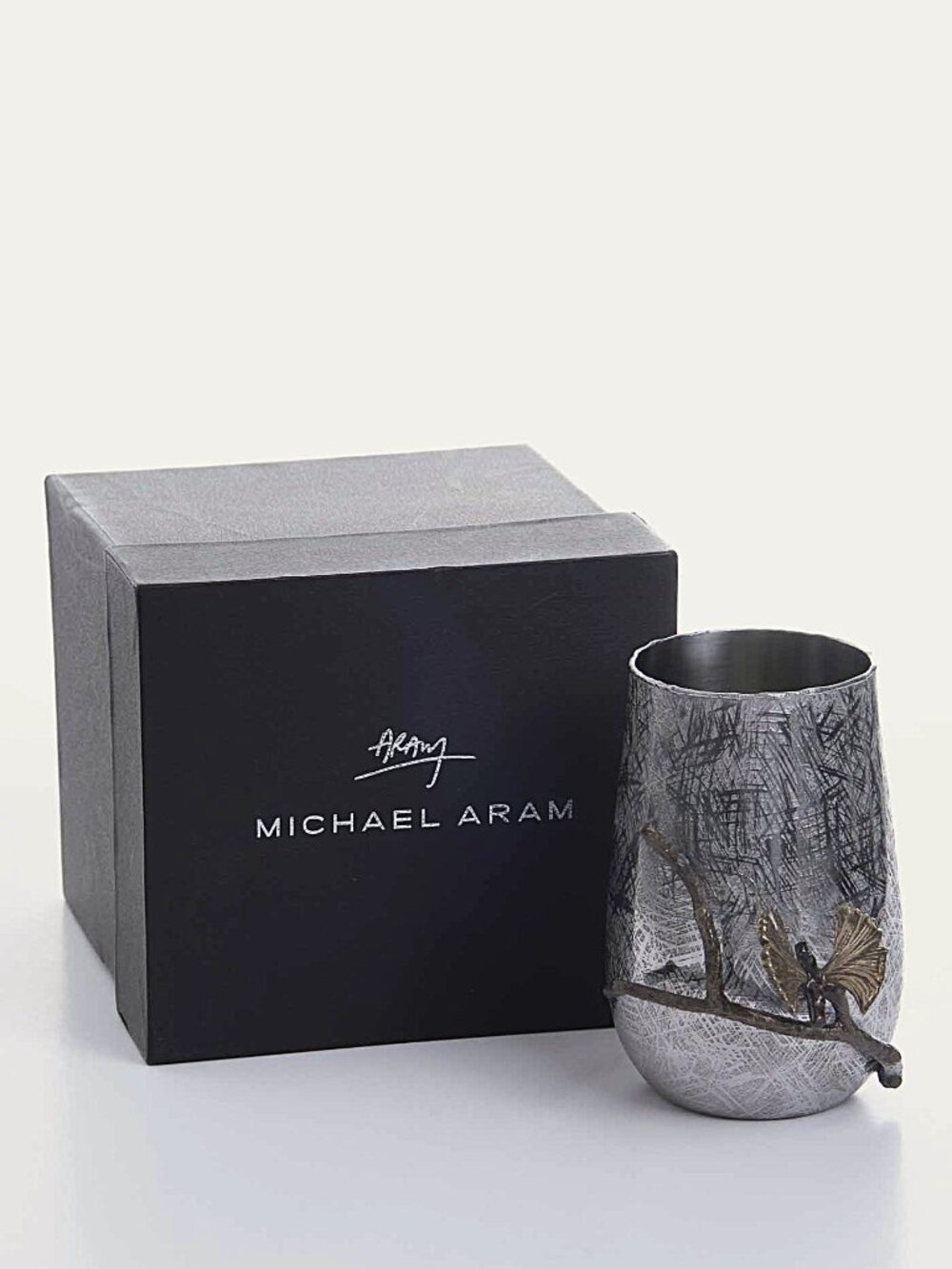 Michael Aram Butterfly Ginkgo Toothbrush Holder - Stainless Steel (Open Box)